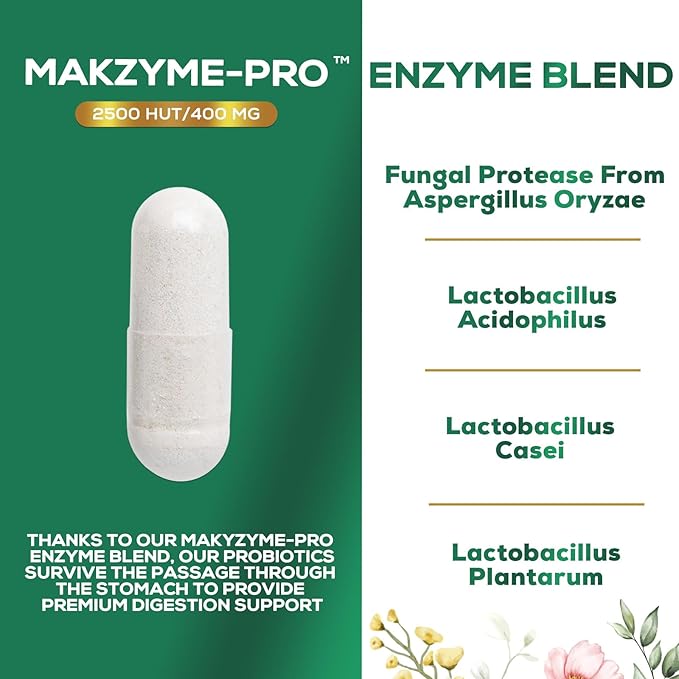 Digestive Enzymes with Probiotics 120 Capsules
