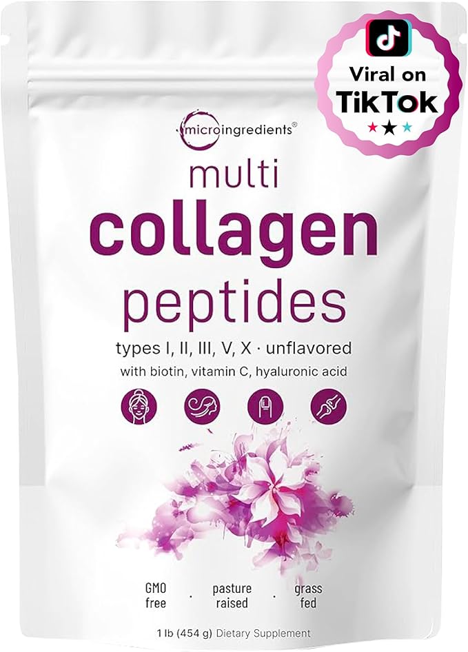 Multi Collagen Peptides Powder, 16 Oz