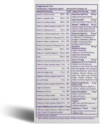 Paradise Herbs, Earth's Blend, Multivitamin, 48 Organic B12, C, K2, Daily 30