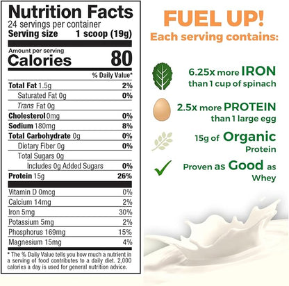 Raw Pea Protein Powder, Vegan Plant 1 Pound 1)