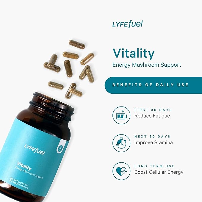 LyfeFuel Adaptogen Blend for Natural Energy 60 Vegan