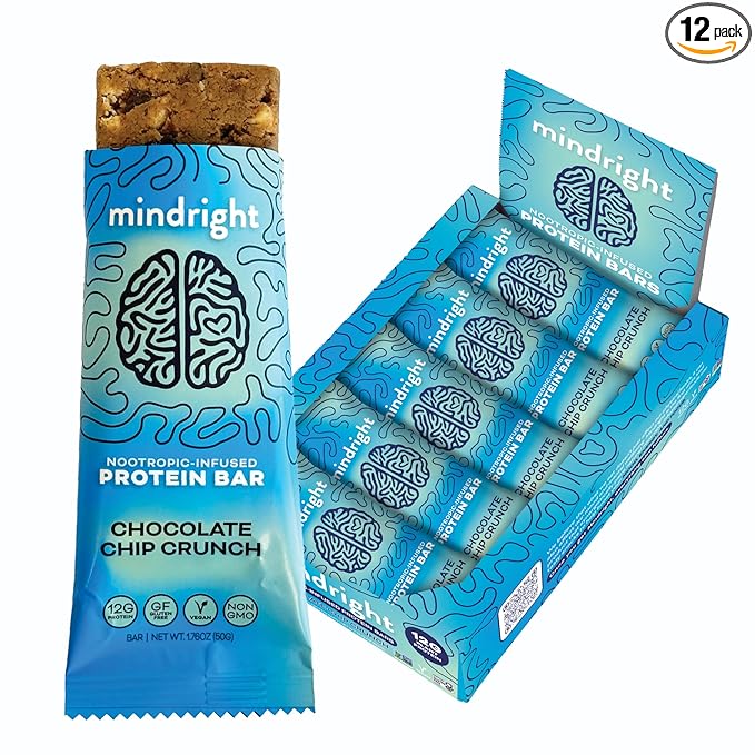 Mindright Superfood Vegan Protein Bar 12 (Chocolate