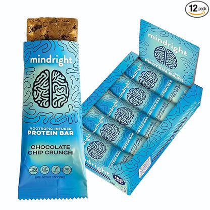 Mindright Superfood Vegan Protein Bar 12 (Chocolate