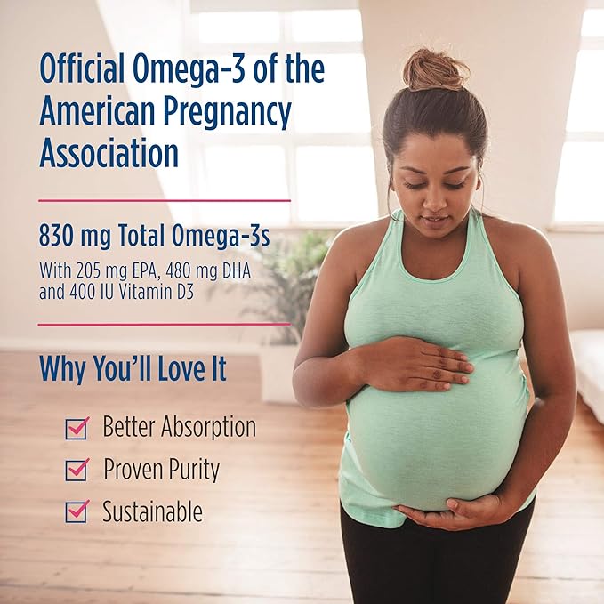 Nordic Naturals Prenatal DHA, Unflavored 90 Soft 830 mg Omega-3 + 400 IU D3 - 45 Servings