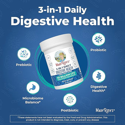 Mary Ruth's 3 in 1 Digestive 30 CT