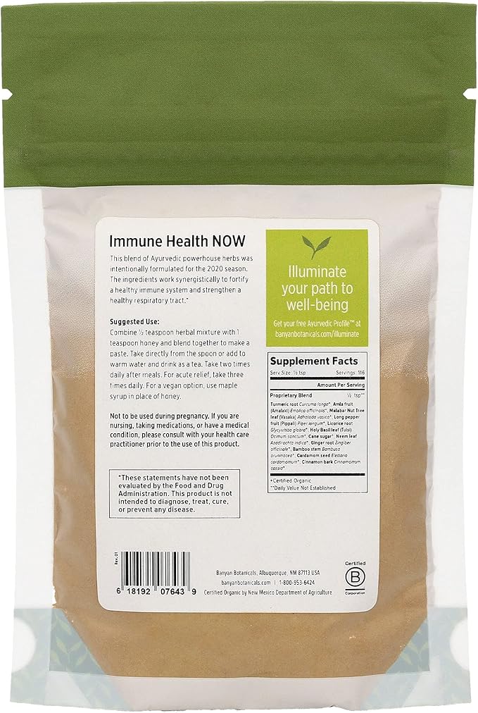 Banyan Botanicals Immune Health NOW – 3.5oz –