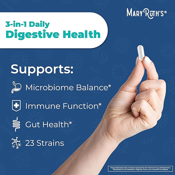 Mary Ruth's 3 in 1 Digestive 30 CT