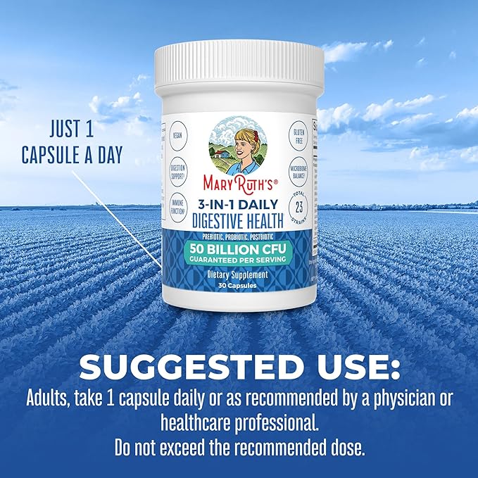 Mary Ruth's 3 in 1 Digestive 30 CT