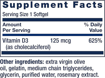 Life Extension 268mg Super Vitamin E 5000IU Vitamin D3 -