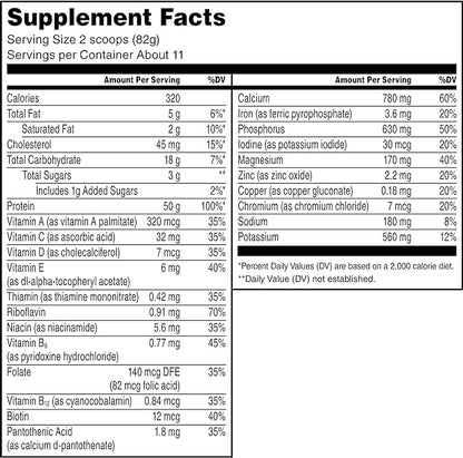 Muscle Milk Pro Series Protein Powder 2 Pound, 11 Servings, 50g Protein, 3g Sugar, 20 Vitamins