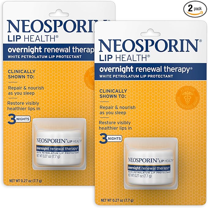 Neosporin Lip Health Overnight Renewal Therapy, 0.27 Oz, 2