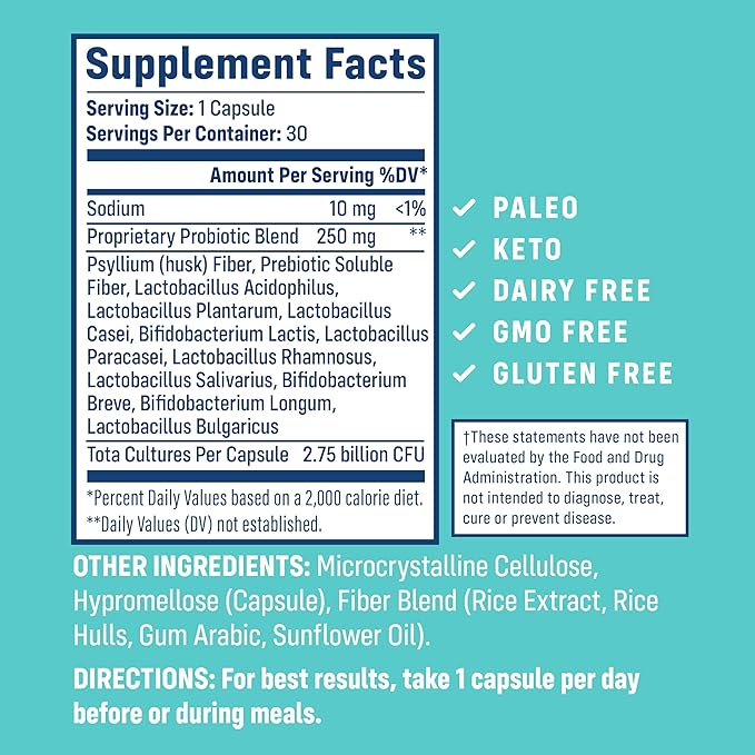 NativePath Daily Probiotic, 10-Strain Custom Blend 82 Billion 30 Count