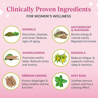 OSH Wellness Ayurvedic Hormone Balance for Women 100% Organic 60 Count