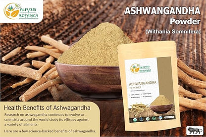 Organic Ashwagandha Root Powder Withania Somnifera 5.3 oz