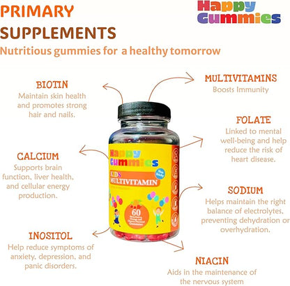 Adults Multivitamins, 60 Strawberry, Orange, Peach, Berry Flavored Gummies