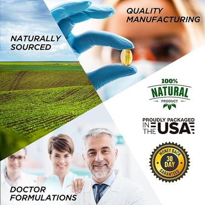 Ashwagandha Root Extract Capsules (Organic) Equivalent 6000 mg 1500 mg 500 mg 90 Count
