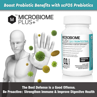 Microbiome Plus Prebiotics scFOS Prebiotic Fiber, (1 Month (1)