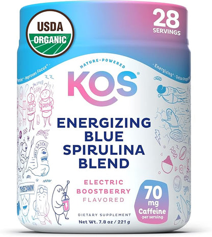 KOS Energizing Blue Spirulina Blend 28 Servings
