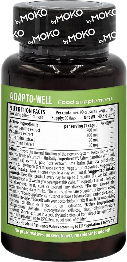AdaptoWELL with Passionflower and Ashwagandha 90 Capsules