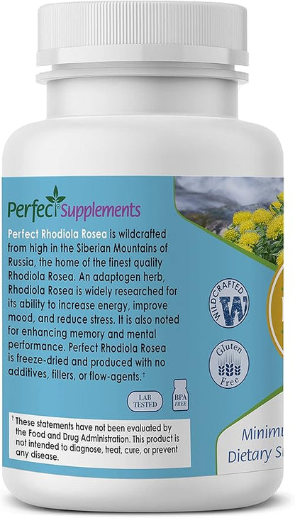 Perfect Supplements – Perfect Rhodiola Rosea 60 Capsules 2 Pack