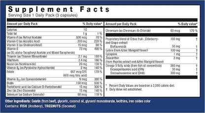 Orthomol Vision, Eye Micronutrients Supplement, 30-Day