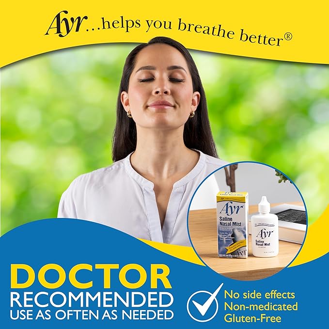 Ayr Saline Nasal Mist, 1.69 Fl 6) (Packaging