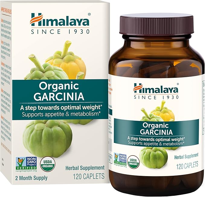 Himalaya Organic Garcinia Cambogia for Weight 600 mg, 120 Caplets, 2 Month