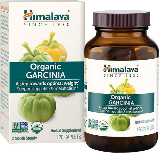 Himalaya Organic Garcinia Cambogia for Weight 600 mg, 120 Caplets, 2 Month