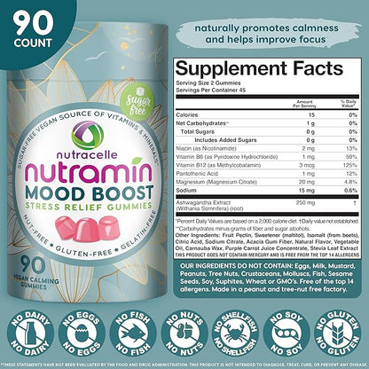 Nutracelle NUTRAMIN Mood Boost Multivitamin Gummy (90 Count)