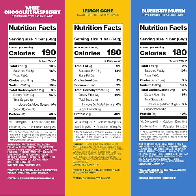 Quest Nutrition Fruit Flavored Variety Pack Protein Bars, High Protein, Low Carb, Gluten Free, Keto Friendly, 12 Count