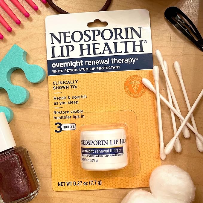 Neosporin Lip Health Overnight Renewal Therapy, 0.27 Oz, 2