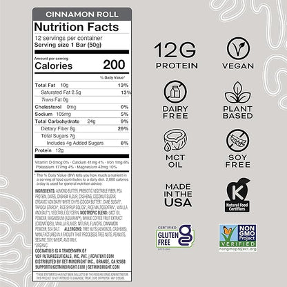 MINDRIGHT Superfood Vegan Protein Bars Salt,12 Pack)